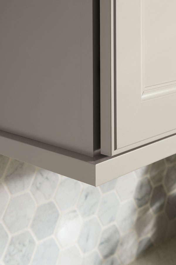 Trim moulding under cabinet